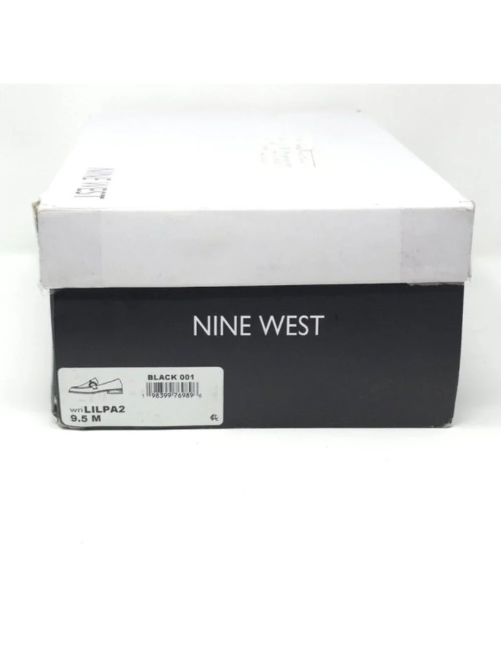 Nine West Lilpa2 Black Suede Chain Loafers 9.5M